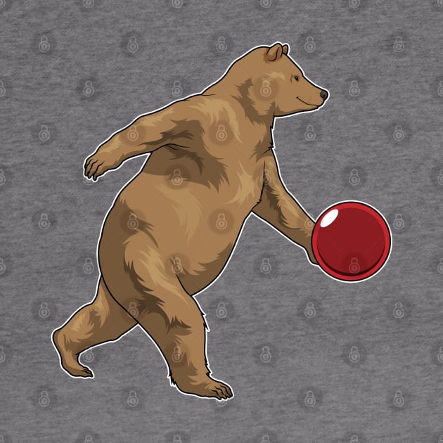 Bear Bowling Bowling ball by Markus Schnabel